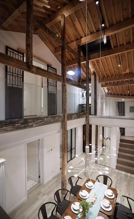 旧房翻新案例 太原两层老宅变身新中式风格豪宅